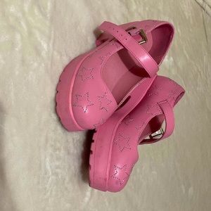 Pink Tira Diamante Mary Janes